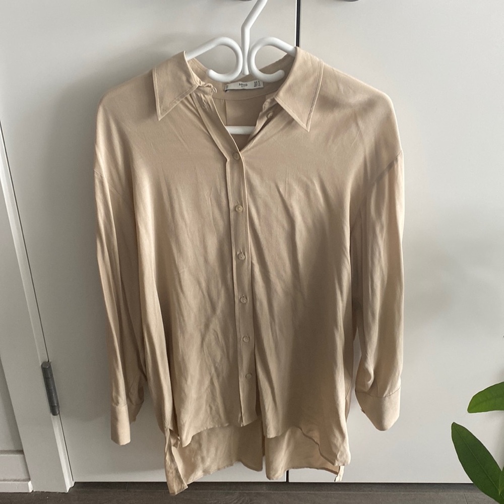 Mango collar button down shirts